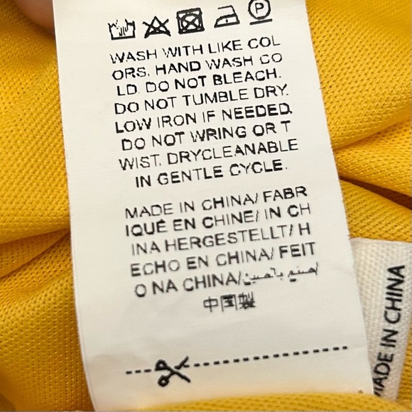 NWT FLOERNS Yellow Crochet Halter Midi Dress with Fringe - Picture 8 of 13